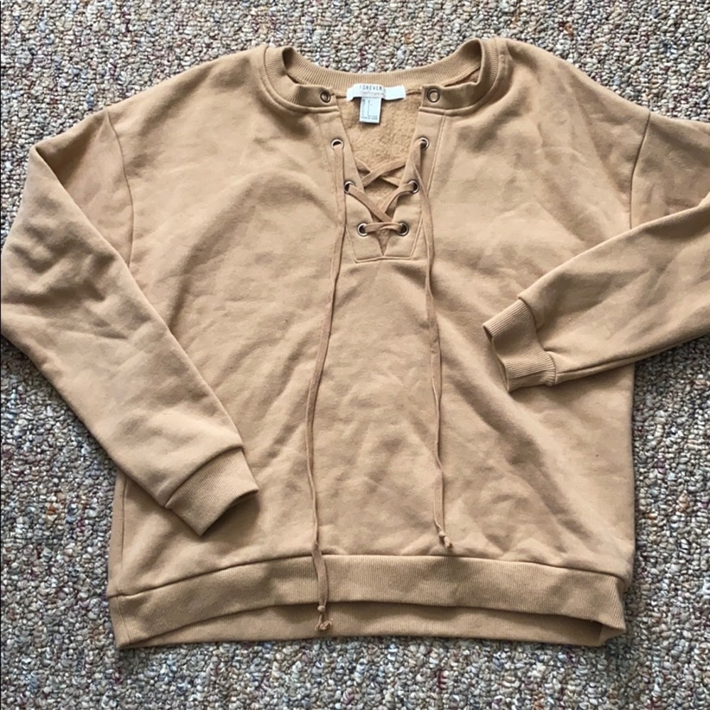 Taupe Crewneck Forever 21